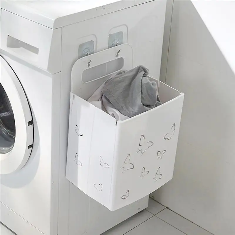 Laundry Basket Wall Bathroom Bin Collapsible Foldable Container Hanging Organizer Baskets Small Clothing Storage
Laundry Basket Wall Bathroom Bin Collapsible Foldable Container Hanging Organizer Baskets Small Clothing Storage