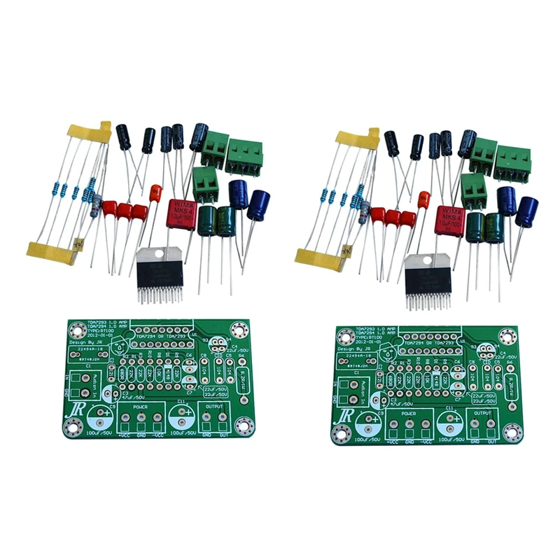2X TDA7294 80W 100W Mono Audio AMP Amplifier Board DC30V-40V Kits Fit for TDA7293 Green
2X TDA7294 80W 100W Mono Audio AMP Amplifier Board DC30V-40V Kits Fit for TDA7293 Green