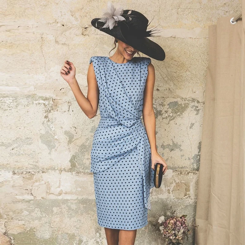 Fashion Sexy Print Wave Point Pleated Long Dress Women Sweet O Neck Beach Maxi Dress Summer Sleeveless Elegant Boho Party Dress
Fashion Sexy Print Wave Point Pleated Long Dress Women Sweet O Neck Beach Maxi Dress Summer Sleeveless Elegant Boho Party Dress