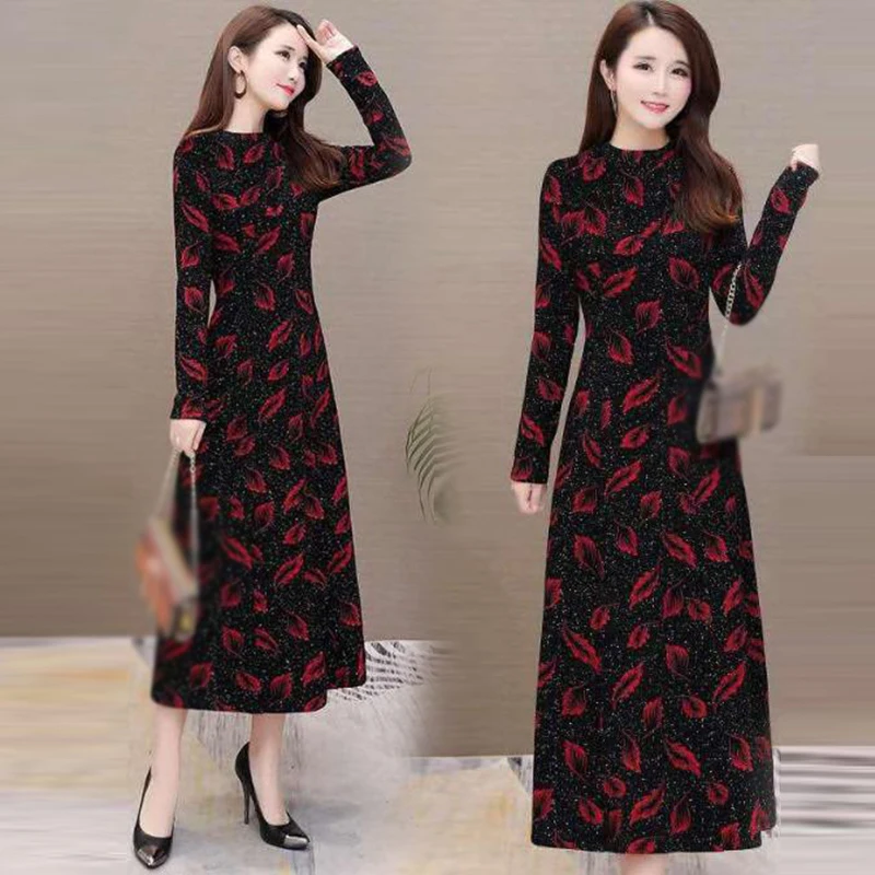 Long Dress Women Autumn Long Sleeve Floral Print Cocktail Evening Party Dress Sundress Vestidos
Long Dress Women Autumn Long Sleeve Floral Print Cocktail Evening Party Dress Sundress Vestidos
