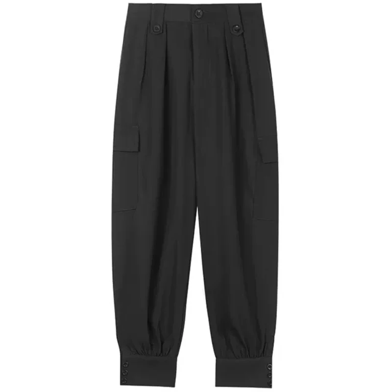 New style in autumn and winter 2020, women's port style loose Harem Pants, casual pants, high waisted trouser leg trend 
New style in autumn and winter 2020, women's port style loose Harem Pants, casual pants, high waisted trouser leg trend