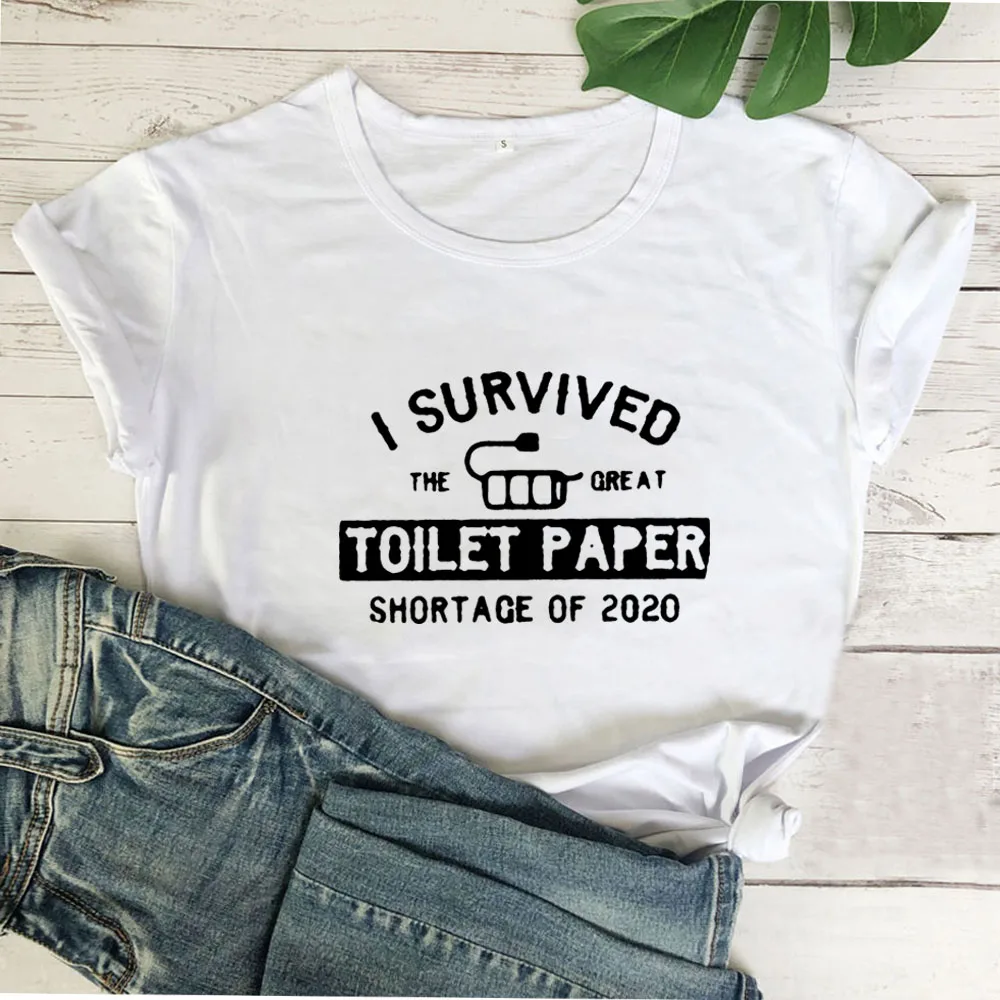 I Survived The Ore At Toilet Paper Short Sleeve Women Casual Camisa Feminina Tee Tshirt Women Top O-neck Funny T Shirt
I Survived The Ore At Toilet Paper Short Sleeve Women Casual Camisa Feminina Tee Tshirt Women Top O-neck Funny T Shirt