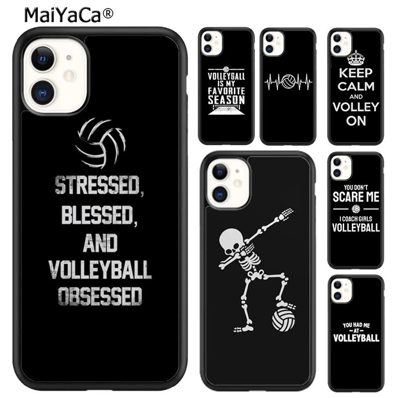 MaiYaCa сохраняйте спокойствие и играйте в волейбол чехол для телефона iPhone SE 6 6s 7 8 plus