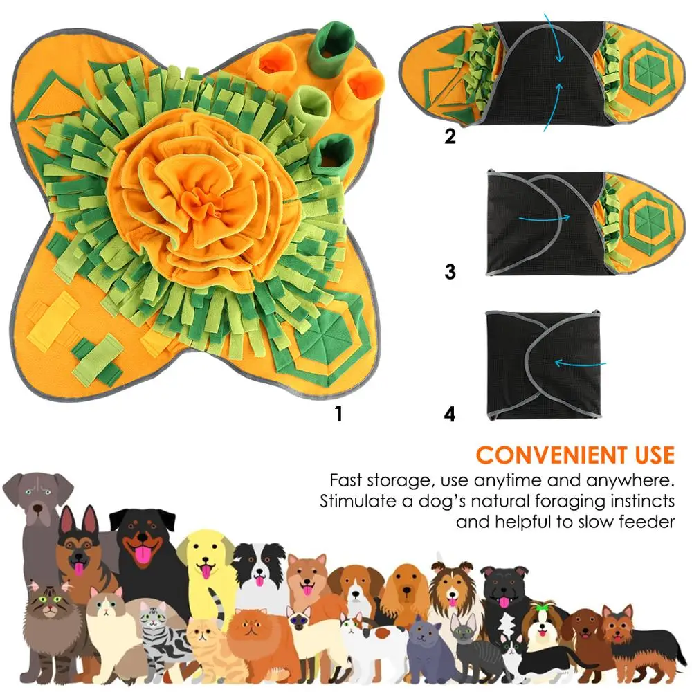 Snuffle Mat For Pet Dog Feeding Mat, Durable Interactive Puzzle Dog Toys Encourages Natural Foraging Skills
Snuffle Mat For Pet Dog Feeding Mat, Durable Interactive Puzzle Dog Toys Encourages Natural Foraging Skills