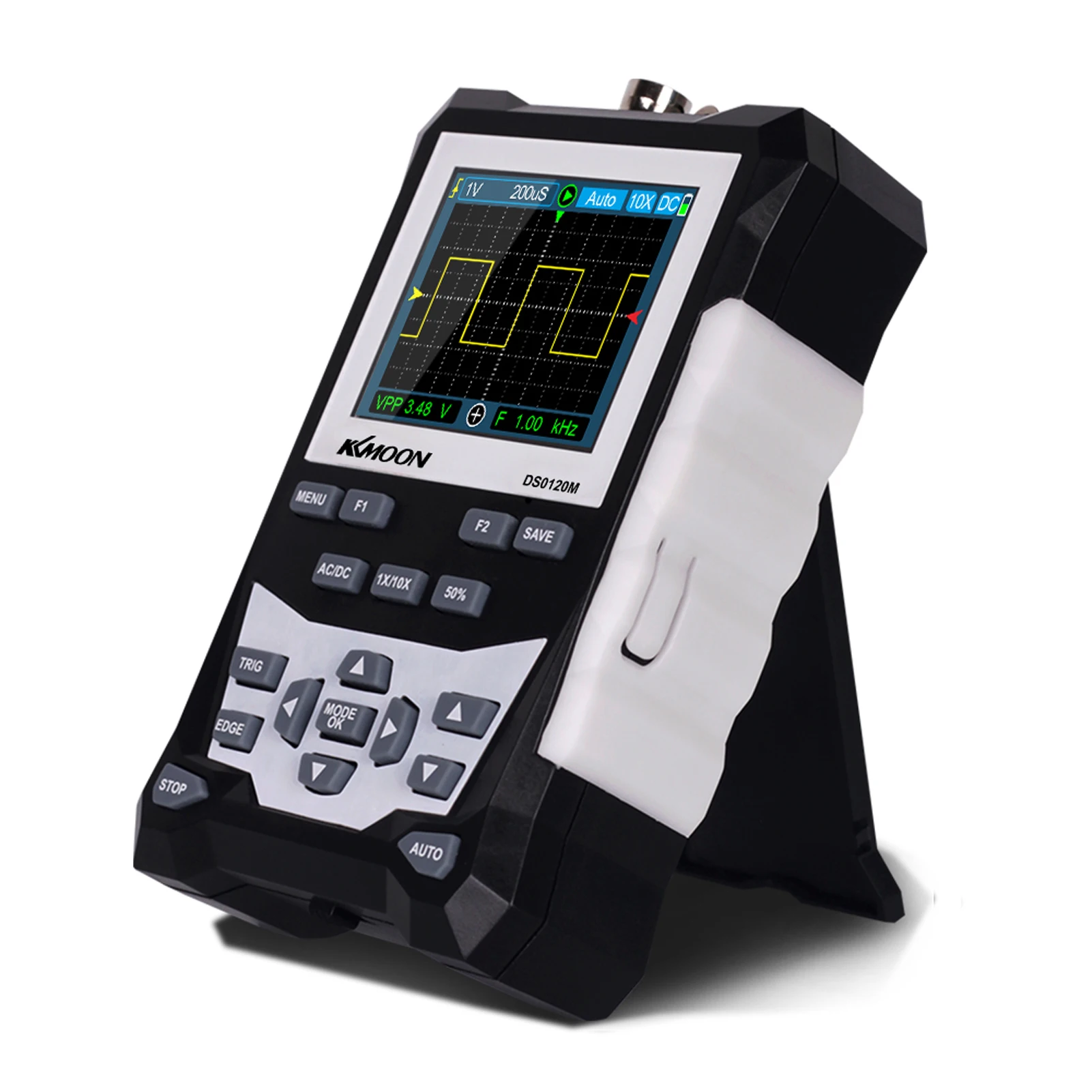 KKmoon Oscilloscope DS0120M High Definition 2.4 Inch TFT Digital Oscilloscope 120MHz Bandwidth 500MSa/s Sampling Rate Tool
KKmoon Oscilloscope DS0120M High Definition 2.4 Inch TFT Digital Oscilloscope 120MHz Bandwidth 500MSa/s Sampling Rate Tool