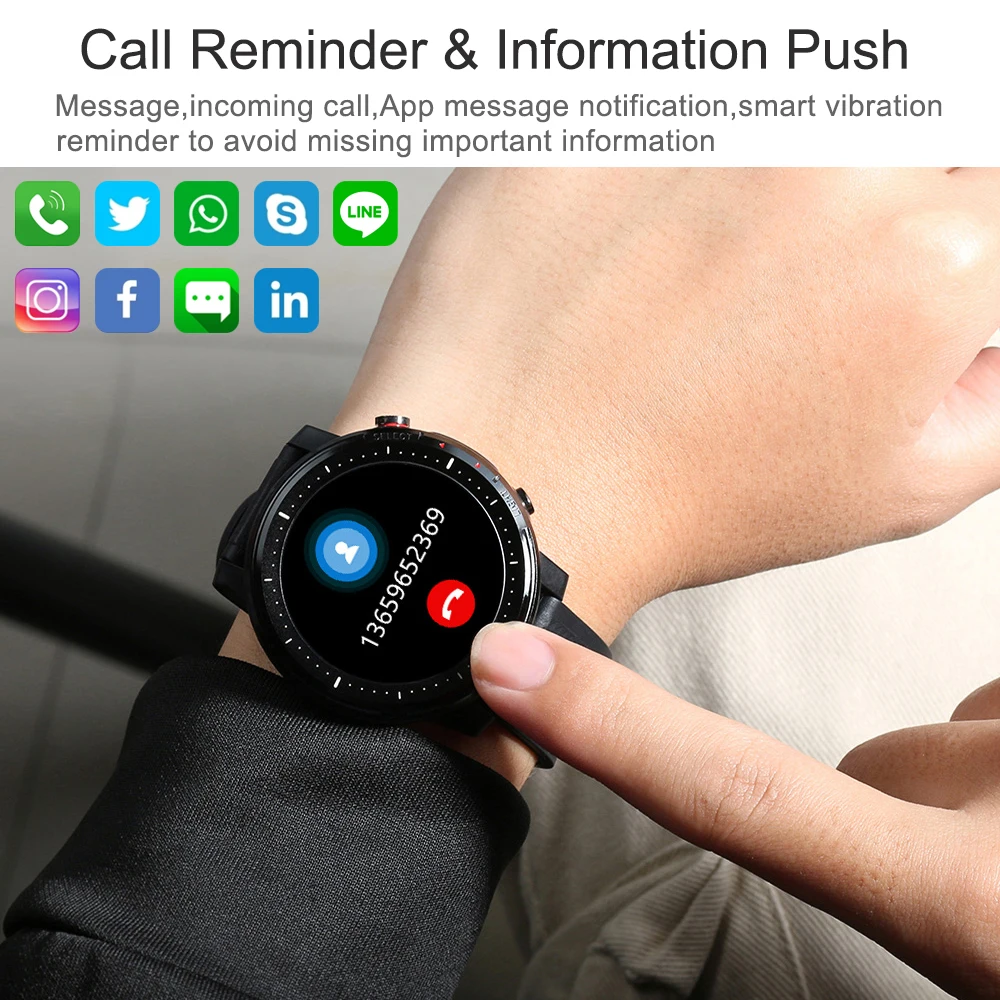New 360*360 Full touch Smart Watch Men 10 Sports Modes Clock IP68 Waterproof Heart Rate Monitor Smartwatch for IOS Android phone
New 360*360 Full touch Smart Watch Men 10 Sports Modes Clock IP68 Waterproof Heart Rate Monitor Smartwatch for IOS Android phone