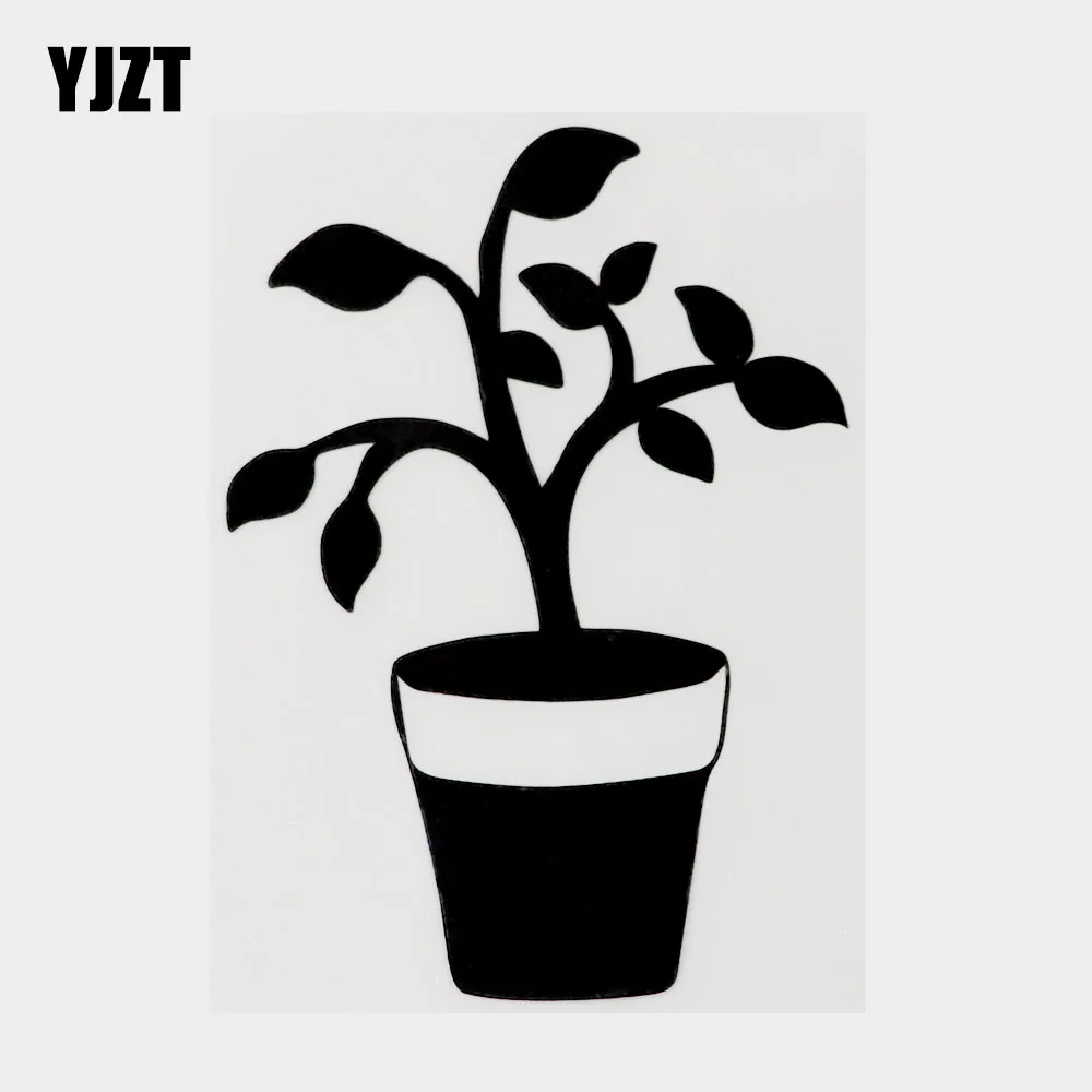 YJZT 9.3CM×13.2CM Creative Plant Potted Vinyl Car Sticker Decal Black/Silver Car-styling 18B-0159
YJZT 9.3CM×13.2CM Creative Plant Potted Vinyl Car Sticker Decal Black/Silver Car-styling 18B-0159