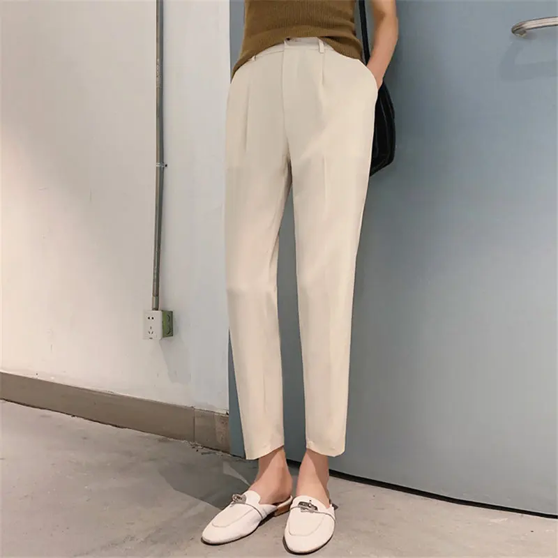 HziriP Casual Brief Gentle Lady Chiffon 2021 Thin Hot All Match Straight Summer High Waist Trousers Loose Solid Chic Harem Pants
HziriP Casual Brief Gentle Lady Chiffon 2021 Thin Hot All Match Straight Summer High Waist Trousers Loose Solid Chic Harem Pants