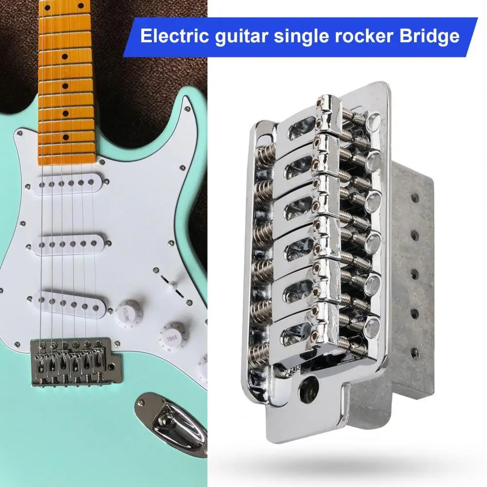 

Guitar Vibrate Bridge Chrome Saddles Tremolo Springs Single Bridge Guitar Bridge Delicate Guitar Rocker Bridge