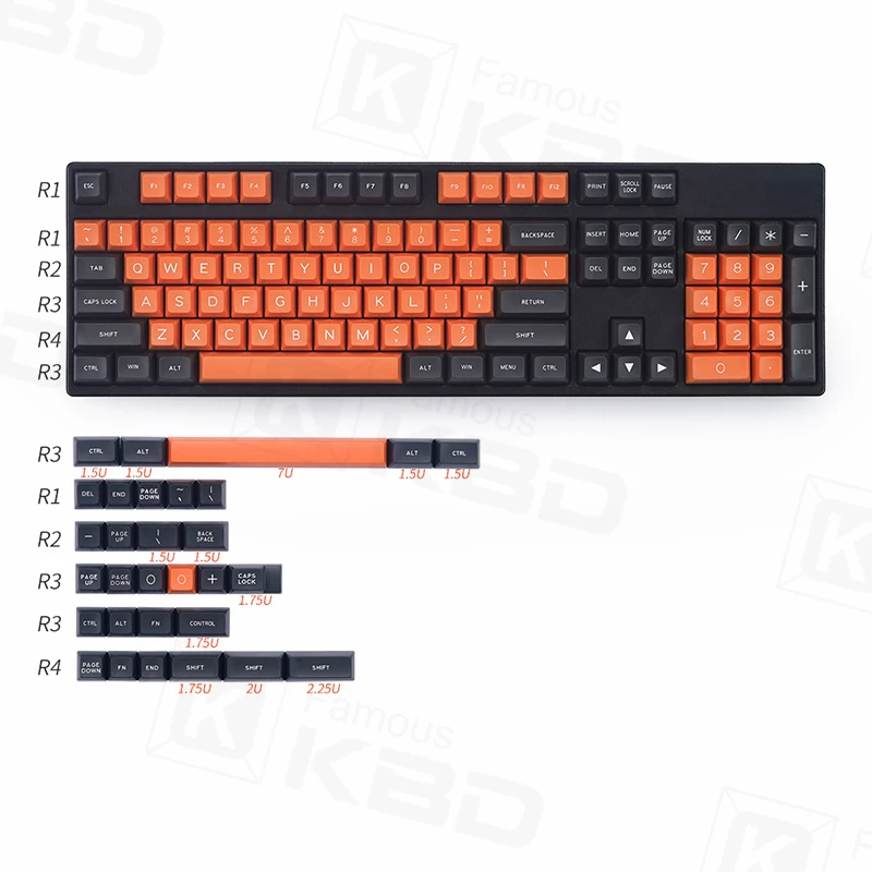 Maxkey SA Keycaps Gray Orange 134Key ABS Material is Suitable For Most Mechanical Keyboard, FamousKBD
Maxkey SA Keycaps Gray Orange 134Key ABS Material is Suitable For Most Mechanical Keyboard, FamousKBD
