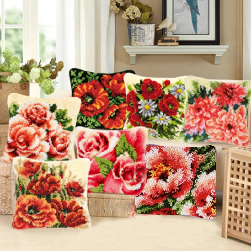 Flowers Plants Series 3D Segment Embroidery Pillow Latch Hook Rug Kits Wool Handcraft DIY Carpet Embroidery Materials Supplies
Flowers Plants Series 3D Segment Embroidery Pillow Latch Hook Rug Kits Wool Handcraft DIY Carpet Embroidery Materials Supplies