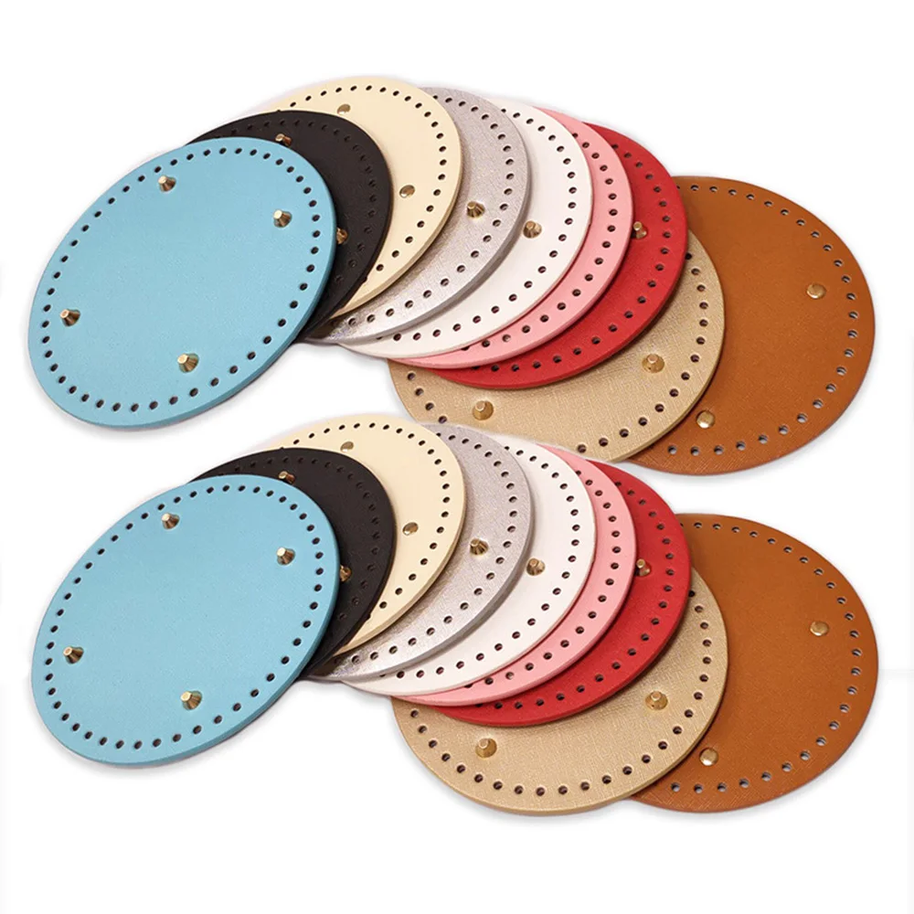 18*18cm Round Bottom for Knitting Bag PU Leather Rivet Women Bags Handmade DIY Bag Accessories DIY Crochet Bag Bottom
18*18cm Round Bottom for Knitting Bag PU Leather Rivet Women Bags Handmade DIY Bag Accessories DIY Crochet Bag Bottom