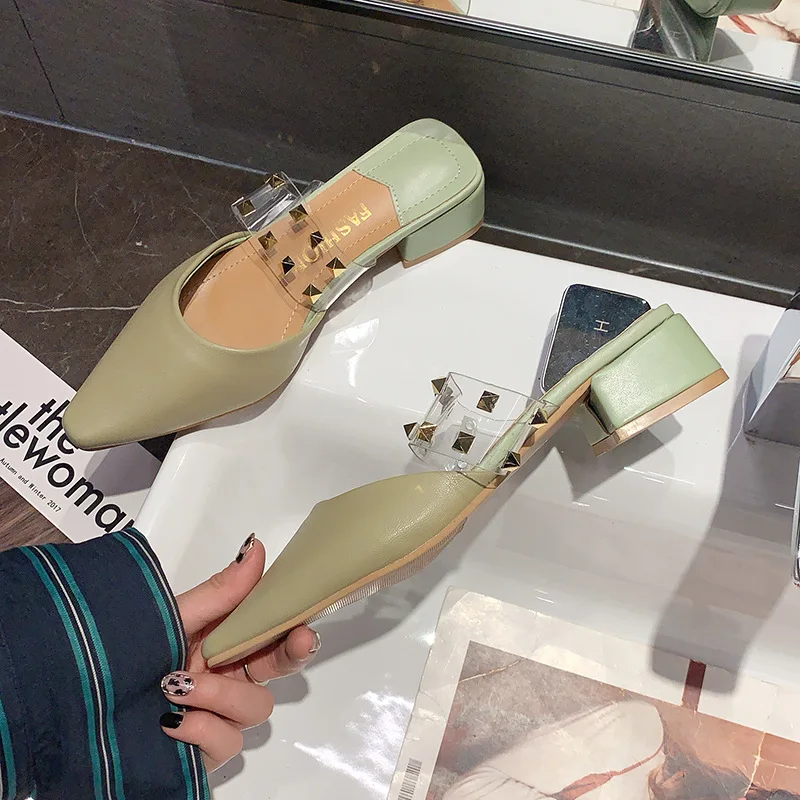 Shoes Med House Slippers Platform Slipers Women Loafers Rivet Slides Pointed Toe 2021 Flat Soft Cover Scandals Fabric PU Hoof He
Shoes Med House Slippers Platform Slipers Women Loafers Rivet Slides Pointed Toe 2021 Flat Soft Cover Scandals Fabric PU Hoof He
