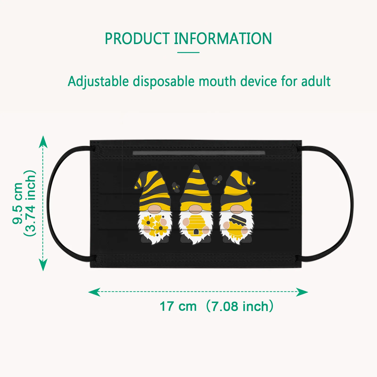 Headband masque 50PCS Adult's Bee festival Printed Outdoor Prevention Face Masks mascarilla #
Headband masque 50PCS Adult's Bee festival Printed Outdoor Prevention Face Masks mascarilla #
