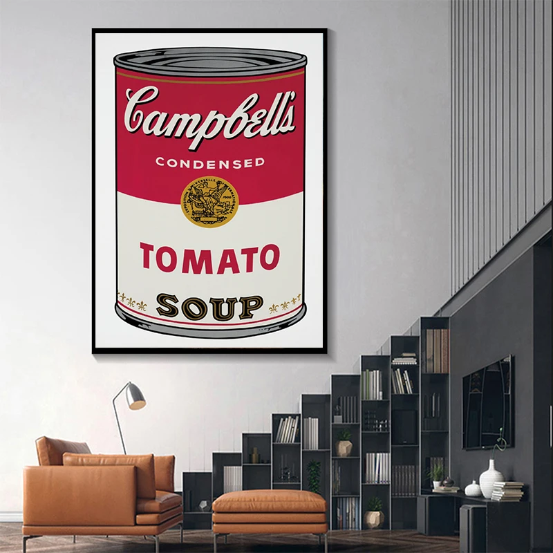 Pop Art HD Print Poster Andy Warhol Tomato Soup Abstract Picture Office Mural Living Room Bedroom Corridor Home Decor Frameless
Pop Art HD Print Poster Andy Warhol Tomato Soup Abstract Picture Office Mural Living Room Bedroom Corridor Home Decor Frameless