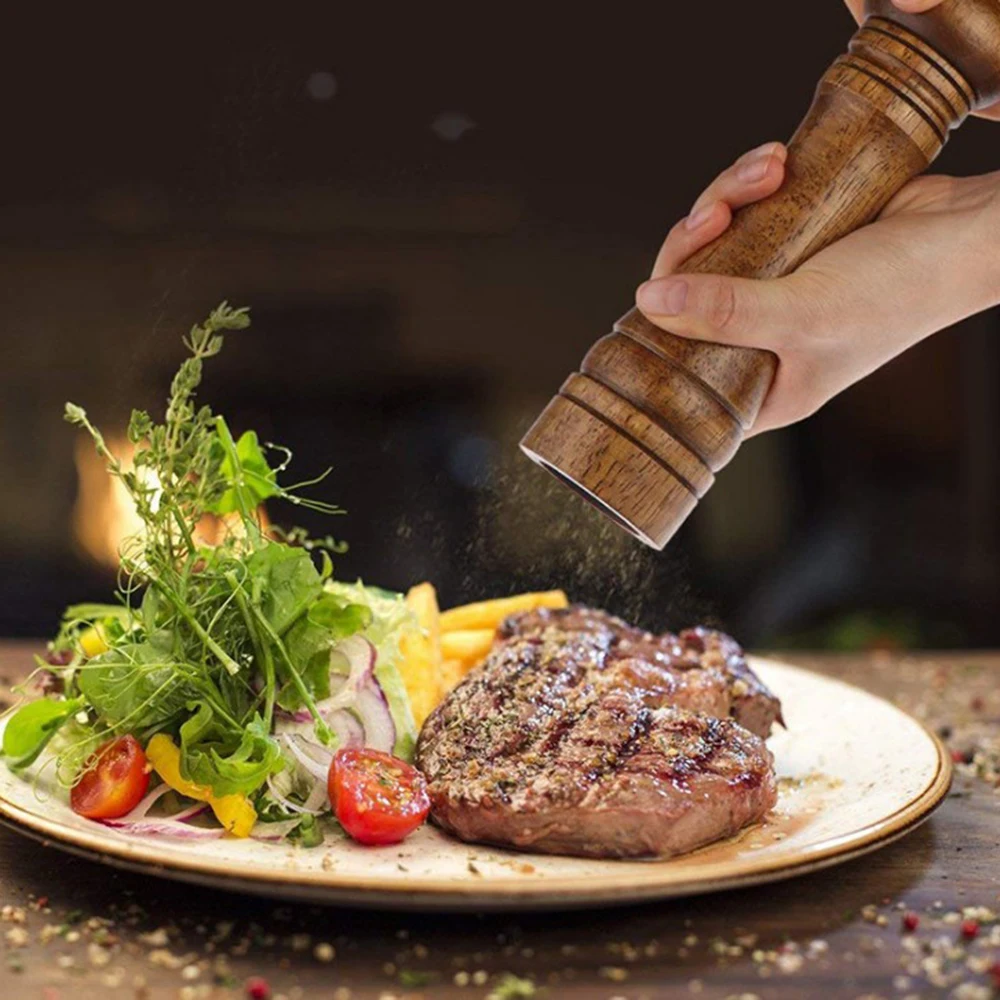 Rubberwood Manual Mill Salt Pepper Grinder Kitchen Restaurant Grinding Tool Spice Mill Ceramic Rotor Cruet Kitchen Tool
Rubberwood Manual Mill Salt Pepper Grinder Kitchen Restaurant Grinding Tool Spice Mill Ceramic Rotor Cruet Kitchen Tool