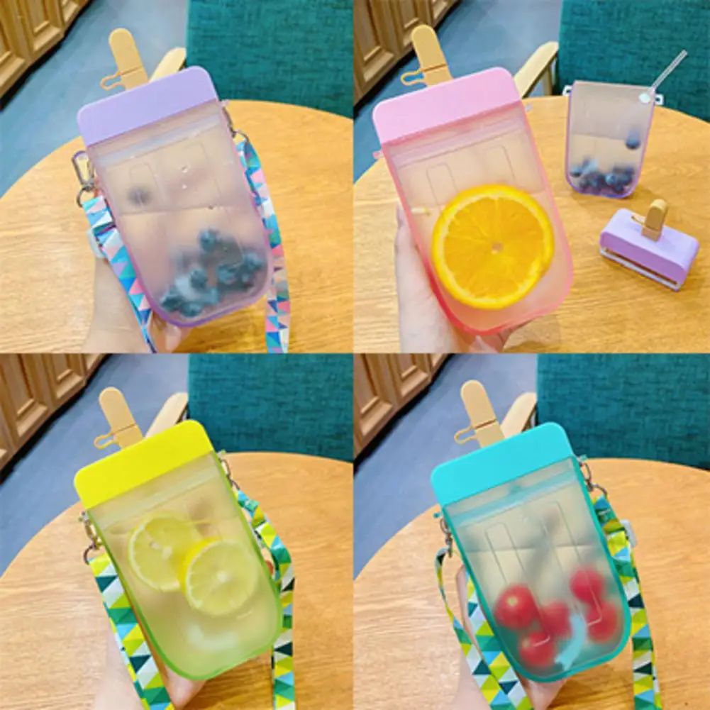 300ml Cute Straw Cup Popsicle Water Bottle Portable Outdoor Juice Drinking Water Bottles Suitable For Adults Childrens With Rope
300ml Cute Straw Cup Popsicle Water Bottle Portable Outdoor Juice Drinking Water Bottles Suitable For Adults Childrens With Rope