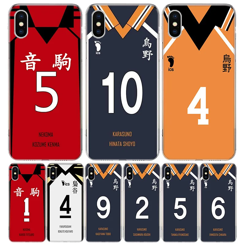 Haikyuu!! Jersey Volleyball Phone Case For iPhone 13 12 11 Pro Max 6 X 8 6S 7 Plus XS XR Mini 5S SE 7P 6P Pattern Cover Coque 
Haikyuu!! Jersey Volleyball Phone Case For iPhone 13 12 11 Pro Max 6 X 8 6S 7 Plus XS XR Mini 5S SE 7P 6P Pattern Cover Coque