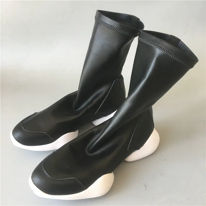 Real picture genuine leather+ elasticity PU comfortable riding Boots fashion handmade rock street Boots
Real picture genuine leather+ elasticity PU comfortable riding Boots fashion handmade rock street Boots