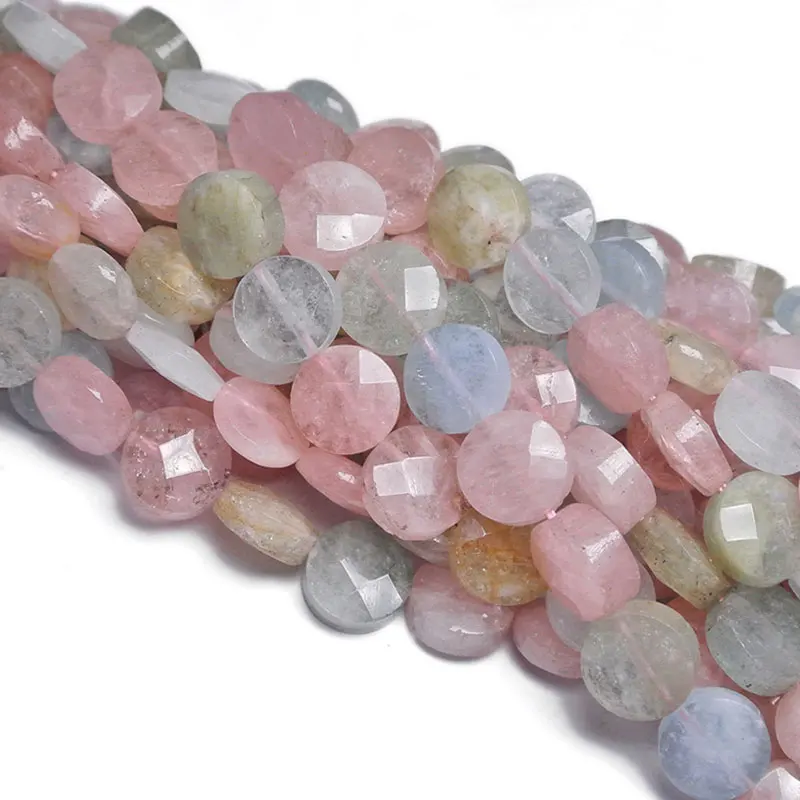 Natural Morganite Morgan Stone Coin Heart Faceted Spacer Beads For Jewelry Making 15" Strand DIY Accessorries Women Bead Gifts
Natural Morganite Morgan Stone Coin Heart Faceted Spacer Beads For Jewelry Making 15" Strand DIY Accessorries Women Bead Gifts