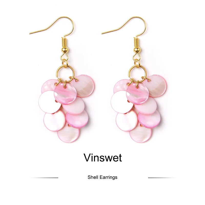 Pink Sea Shell Earrings For Women Jewelry Round Mother of Pearl Shell Drop Earrings Eardrop Shell Pendant Dangles Gift Wholesale
Pink Sea Shell Earrings For Women Jewelry Round Mother of Pearl Shell Drop Earrings Eardrop Shell Pendant Dangles Gift Wholesale