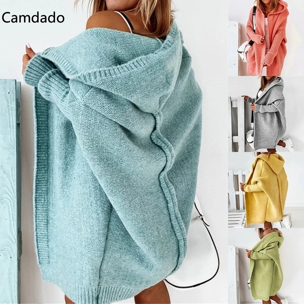 2021 European American new sweater Casual Solid Color Coat Autumn Winter Fashion Long Cardigan Loose Hoodies Knitted Sweater
2021 European American new sweater Casual Solid Color Coat Autumn Winter Fashion Long Cardigan Loose Hoodies Knitted Sweater