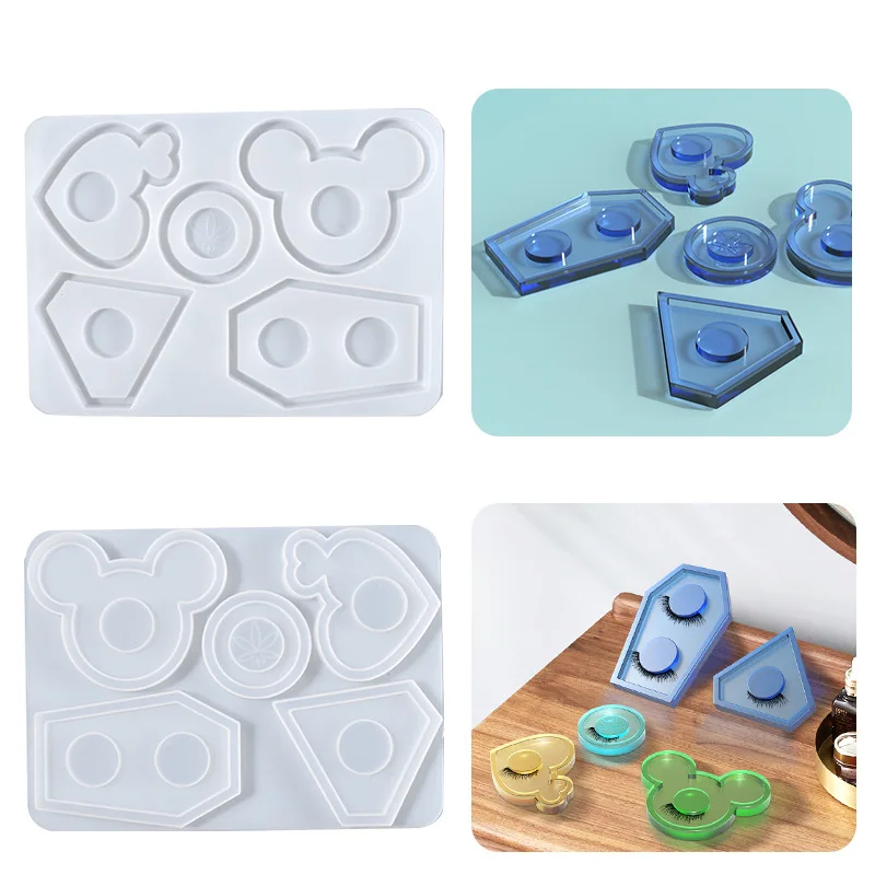 New Resin Silicone Mold Wholesale DIY Crystal Glue Five Grid Quicksand Eyelash Storage Tray Home Accessories
New Resin Silicone Mold Wholesale DIY Crystal Glue Five Grid Quicksand Eyelash Storage Tray Home Accessories