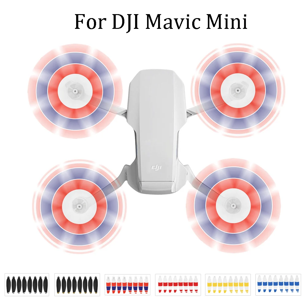 8PCS Replacement Propellers set for DJI Mavic Mini Drone Light Weight Props Blade Accessory Wing Fans Spare Parts Gold Silver
8PCS Replacement Propellers set for DJI Mavic Mini Drone Light Weight Props Blade Accessory Wing Fans Spare Parts Gold Silver