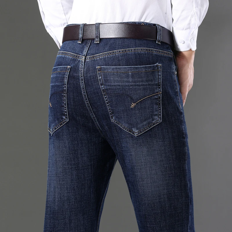Regular Fit Men'S Brand Jeans Autumn New Business Straight-Leg Denim Trousers Male High Quality Loose Casual Stretch Thick Pants
Regular Fit Men'S Brand Jeans Autumn New Business Straight-Leg Denim Trousers Male High Quality Loose Casual Stretch Thick Pants