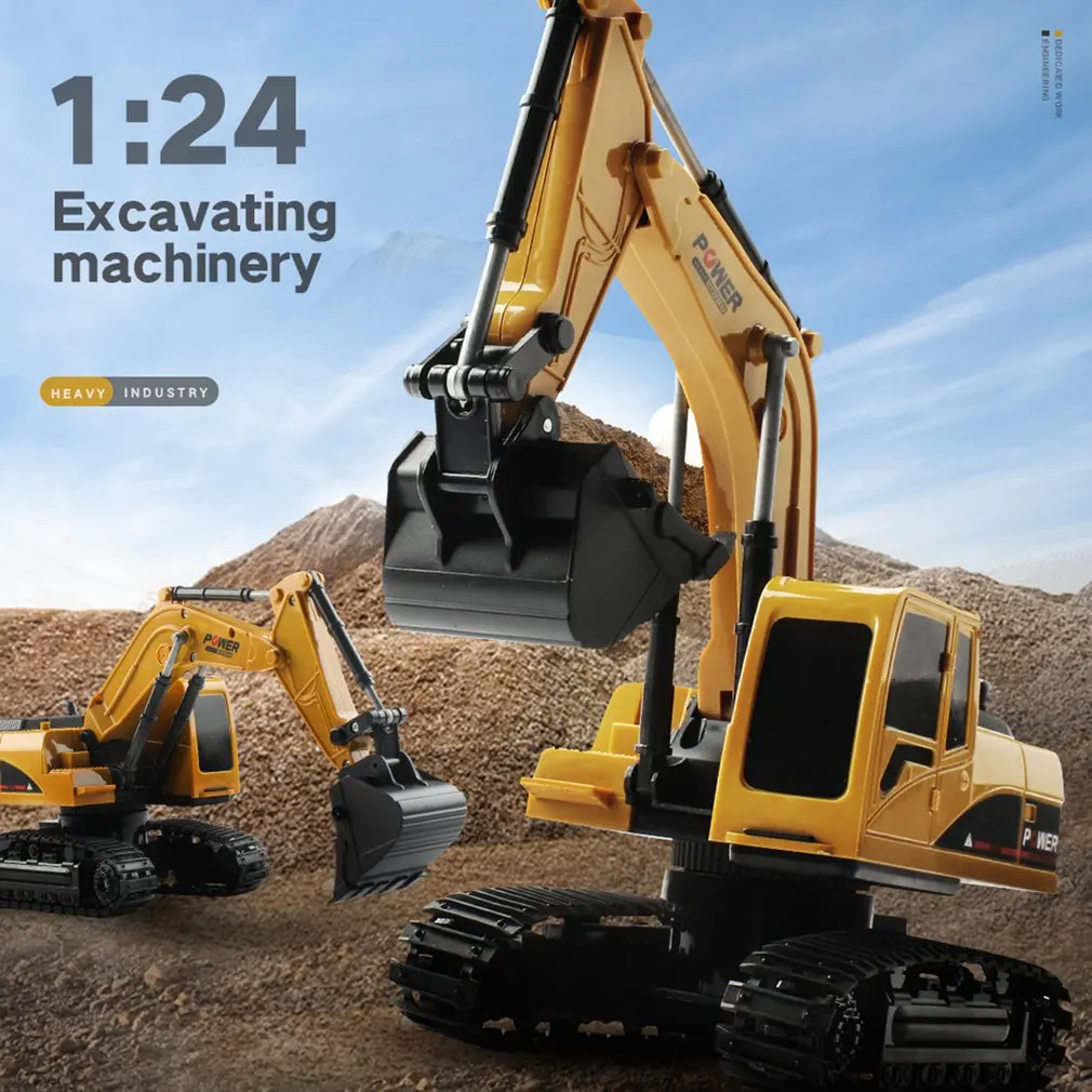 RC Trucks Mini Remote Control Bulldozer 1:24 5CH 6CH Alloy Engineering Car Dump Truck Crane Excavator Electric Vehicle Toys
RC Trucks Mini Remote Control Bulldozer 1:24 5CH 6CH Alloy Engineering Car Dump Truck Crane Excavator Electric Vehicle Toys