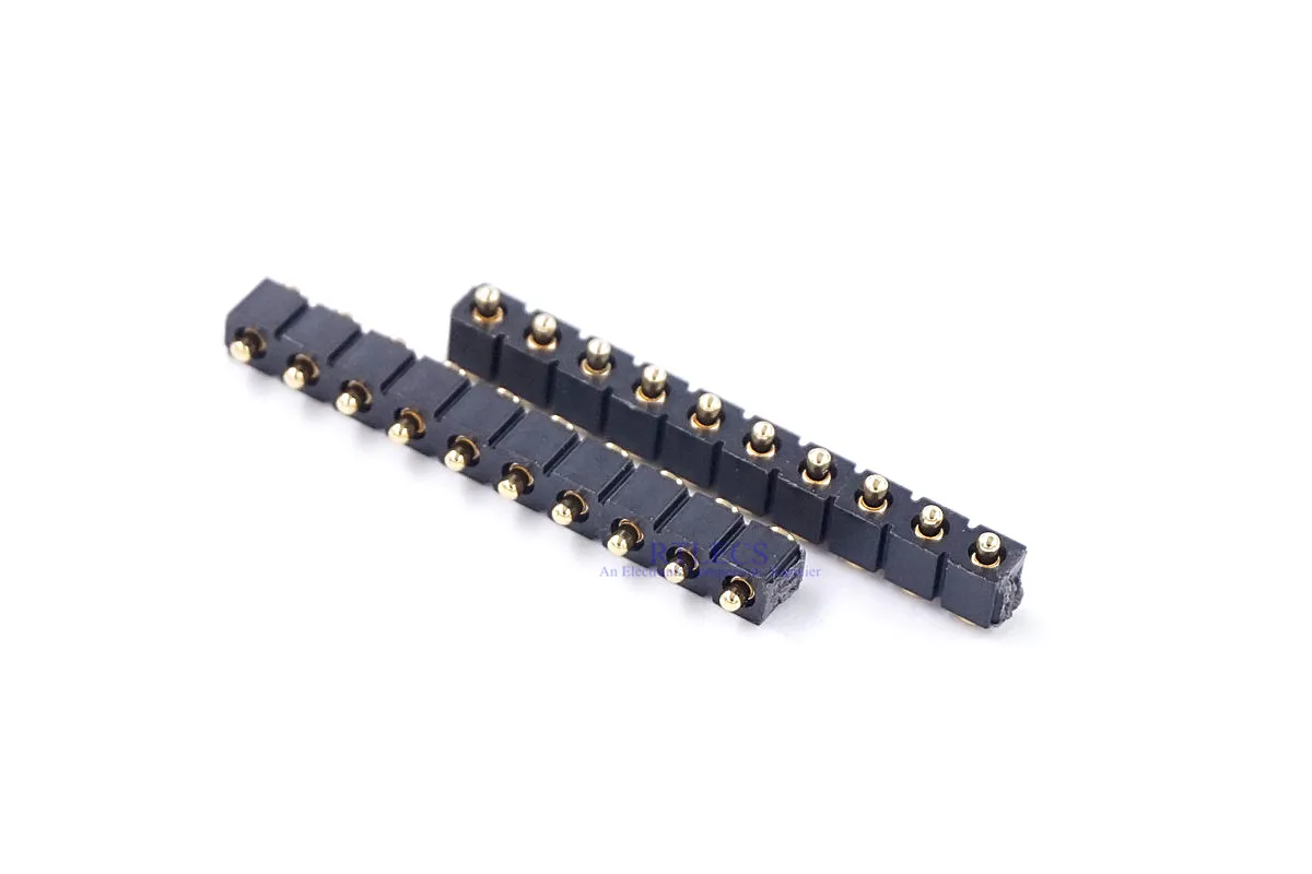 5pcs Spring-loaded pogo pin 10 Pin 2.54 mm Grid Surface Mount PCB 4.0 mm Height Spring Header Pin Male
5pcs Spring-loaded pogo pin 10 Pin 2.54 mm Grid Surface Mount PCB 4.0 mm Height Spring Header Pin Male