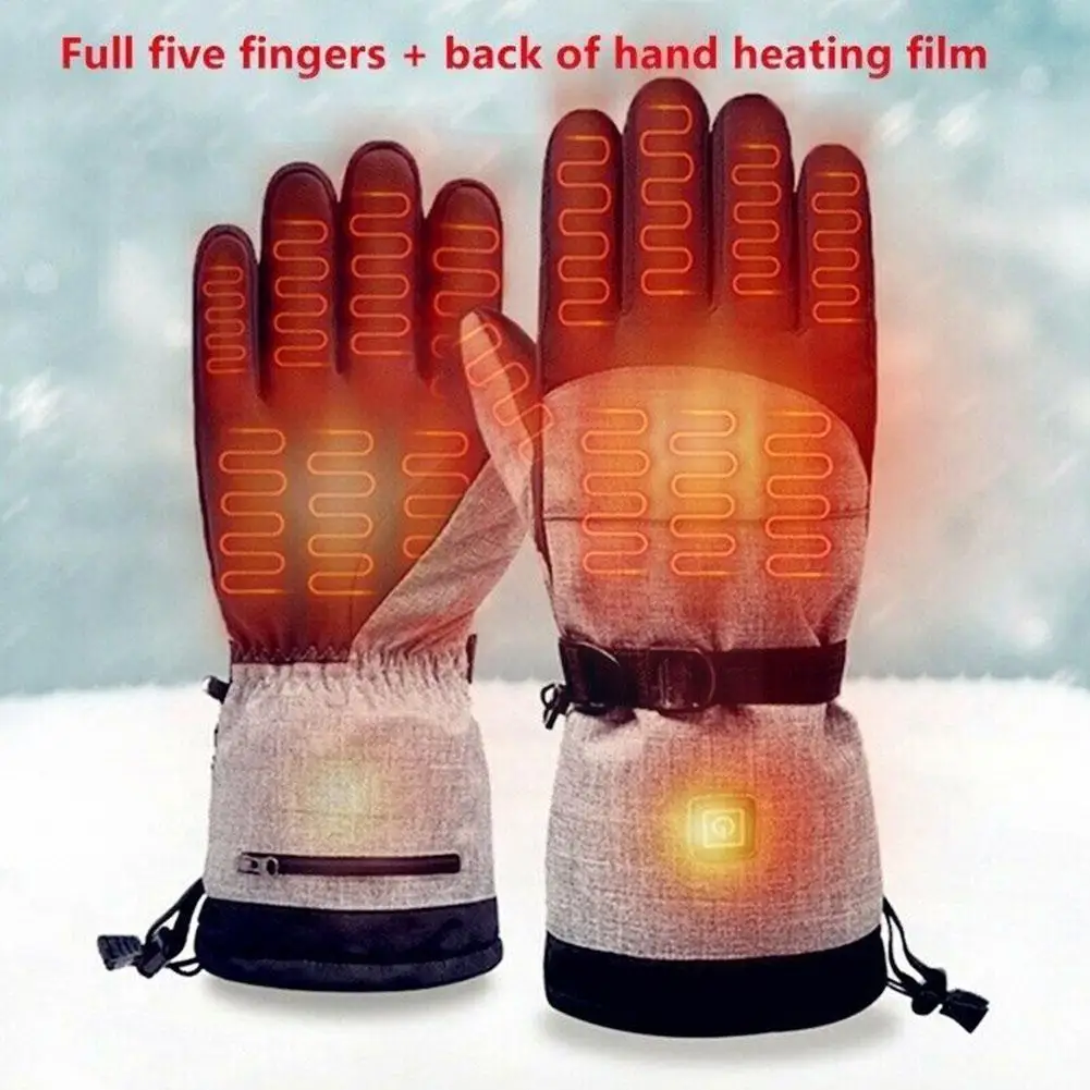 Electric Heated Gloves Rechargeable Battery Powered Heat Gloves Waterproof Winter Thermal Warm Gloves For Outdoors Y5J2
Electric Heated Gloves Rechargeable Battery Powered Heat Gloves Waterproof Winter Thermal Warm Gloves For Outdoors Y5J2