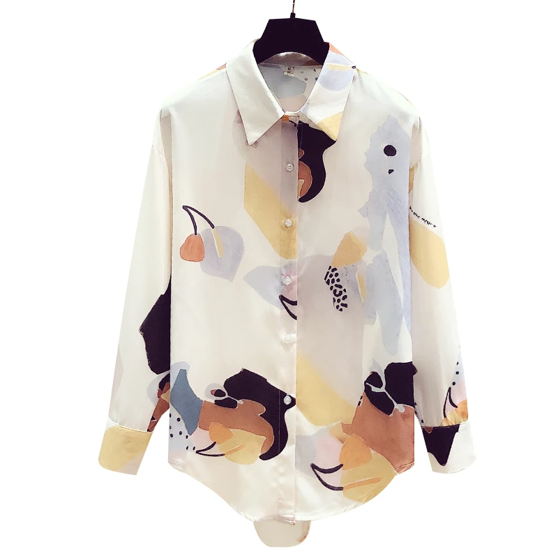 Women's Spring Autumn Blouses Retro Hong Kong Style Flavor Printed Loose Shirt Female New Long-sleeved Tops GX317
Women's Spring Autumn Blouses Retro Hong Kong Style Flavor Printed Loose Shirt Female New Long-sleeved Tops GX317