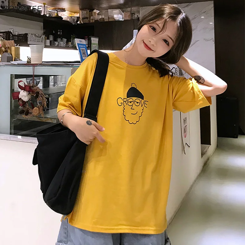 T-shirts Women Popular Students Cartoon Hip Hop Tops Chic Womens Summer Loose Daily All-match T-shirt Girlfriend Leisure Fashion
T-shirts Women Popular Students Cartoon Hip Hop Tops Chic Womens Summer Loose Daily All-match T-shirt Girlfriend Leisure Fashion