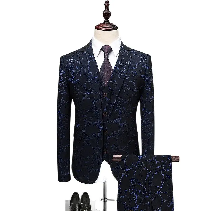 Men Suit Business Leisure Single Breasted Suits 3 Pieces Sets Male Printing Groom Wedding Dress Jacket Blazers Coat Vest Pants
Men Suit Business Leisure Single Breasted Suits 3 Pieces Sets Male Printing Groom Wedding Dress Jacket Blazers Coat Vest Pants