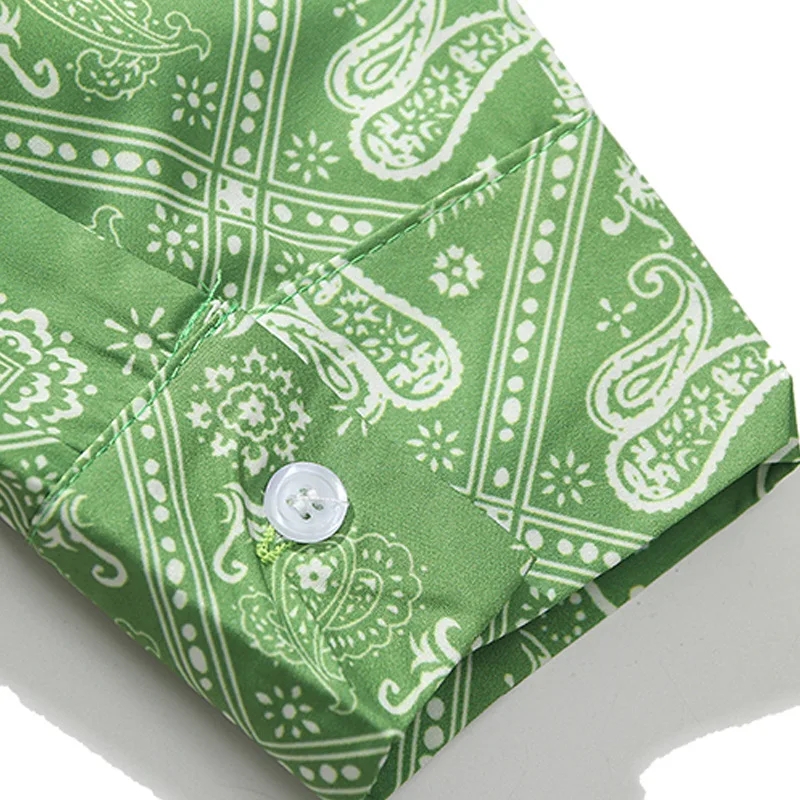 ELKMU Bandana Paisley Patternl Shirt Jacket Streetwear Fashion Long Sleeve Shirts Spring Summer Tops Thin Jackets Green HE563
ELKMU Bandana Paisley Patternl Shirt Jacket Streetwear Fashion Long Sleeve Shirts Spring Summer Tops Thin Jackets Green HE563