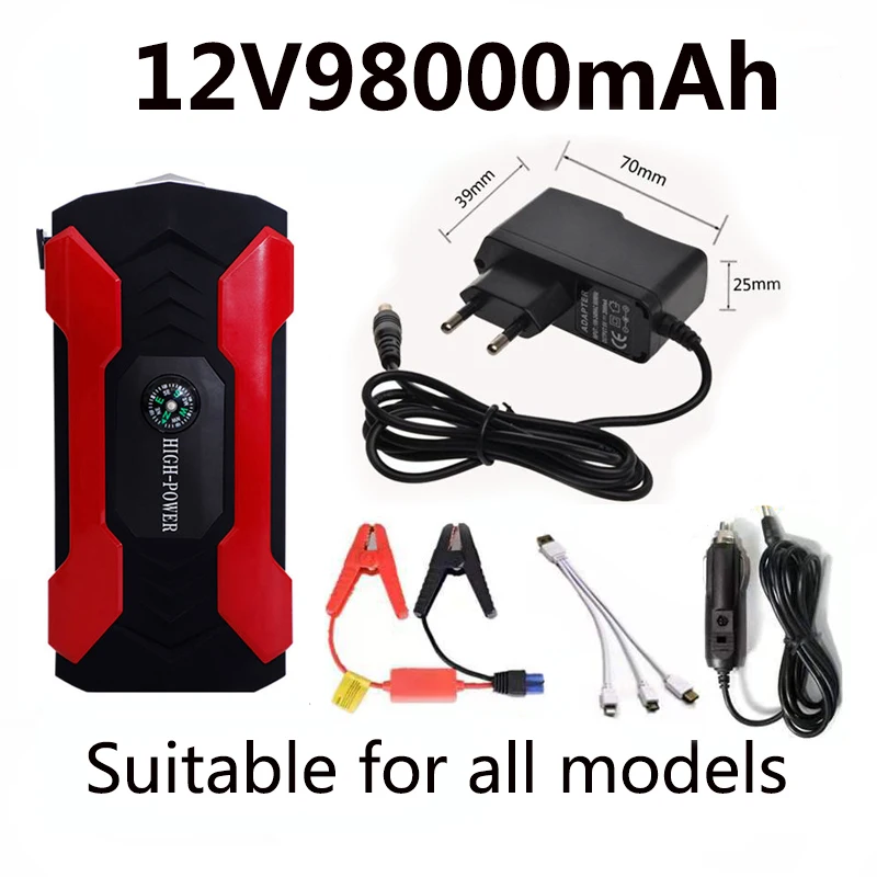 Car Jump Starter Starting Device Battery Power Bank 12V98000mAh Jumpstarter Auto Buster Emergency Booster Car Charger Jump Start
Car Jump Starter Starting Device Battery Power Bank 12V98000mAh Jumpstarter Auto Buster Emergency Booster Car Charger Jump Start