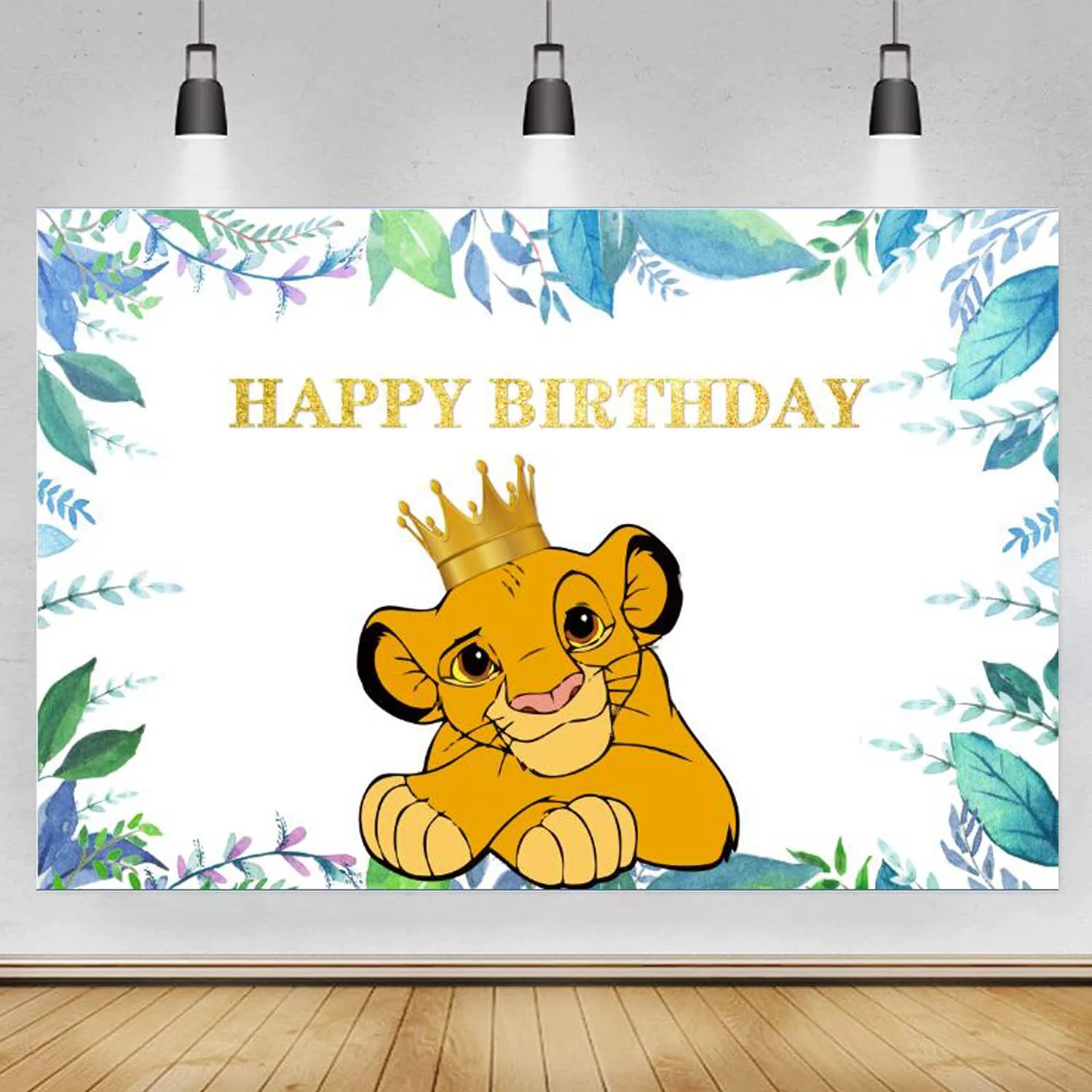 Forest Lion Backdrop Baby Shower Boys 1st Birthday Party Banner Crown King Custom Photography Background Photo Studio Props
Forest Lion Backdrop Baby Shower Boys 1st Birthday Party Banner Crown King Custom Photography Background Photo Studio Props