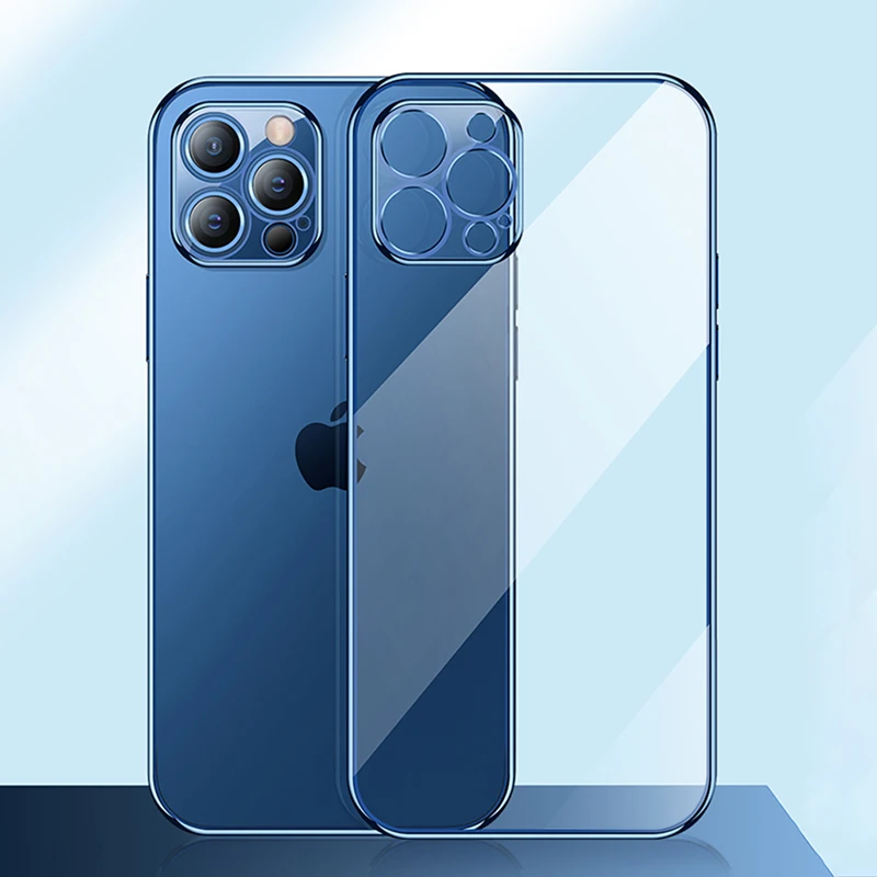 Luxury Plating Square Frame Silicone Transparent Case For iPhone 11 12 13 Pro Max Mini X XS XR 7 8 Plus SE 2020 Clear Back Cover
Luxury Plating Square Frame Silicone Transparent Case For iPhone 11 12 13 Pro Max Mini X XS XR 7 8 Plus SE 2020 Clear Back Cover