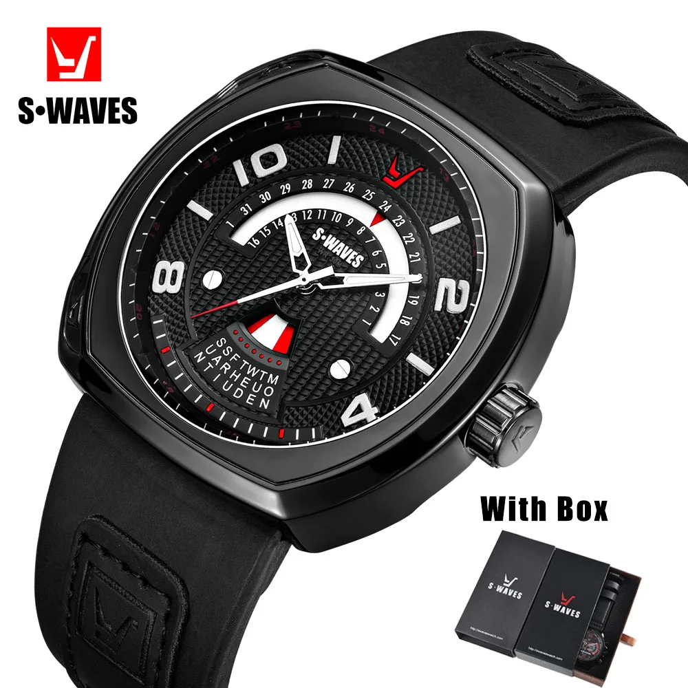 SWAVES Quartz Men Watch With Box Water Resistant Sports Date Montre Homme Leather Band Luxury Fashion Military Clock Men Relogio
SWAVES Quartz Men Watch With Box Water Resistant Sports Date Montre Homme Leather Band Luxury Fashion Military Clock Men Relogio