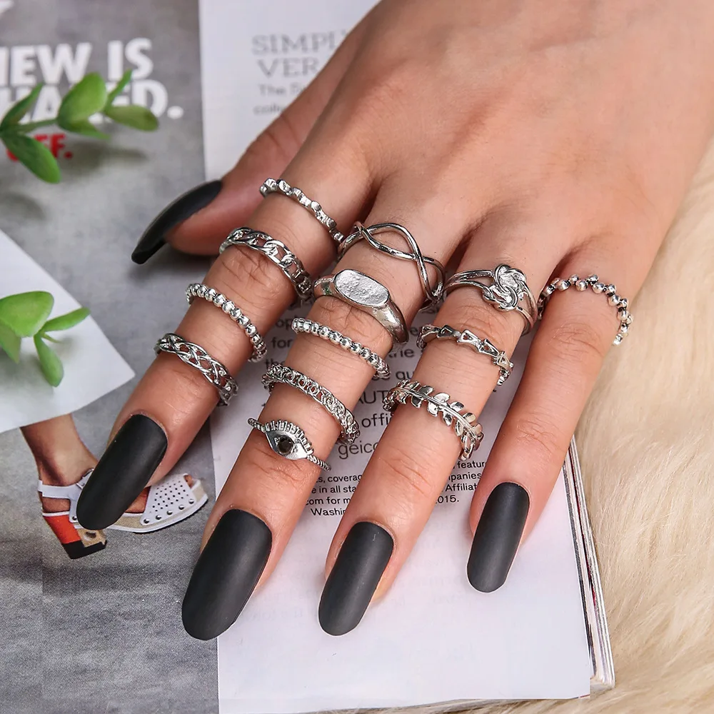 For Women Wholesale Jewelry Ring Vintage Hollow 13 Pcs/set Rhinestone Geometric Metal Round Bead Kunckle Joint Finger Rings
For Women Wholesale Jewelry Ring Vintage Hollow 13 Pcs/set Rhinestone Geometric Metal Round Bead Kunckle Joint Finger Rings