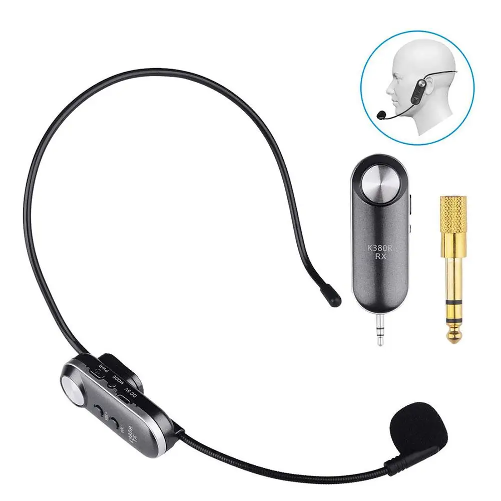 Wireless Microphone Headset UHF Wireless Headset Mic System for Voice Amplifier Stage Speakers Teacher Tour Guides
Wireless Microphone Headset UHF Wireless Headset Mic System for Voice Amplifier Stage Speakers Teacher Tour Guides