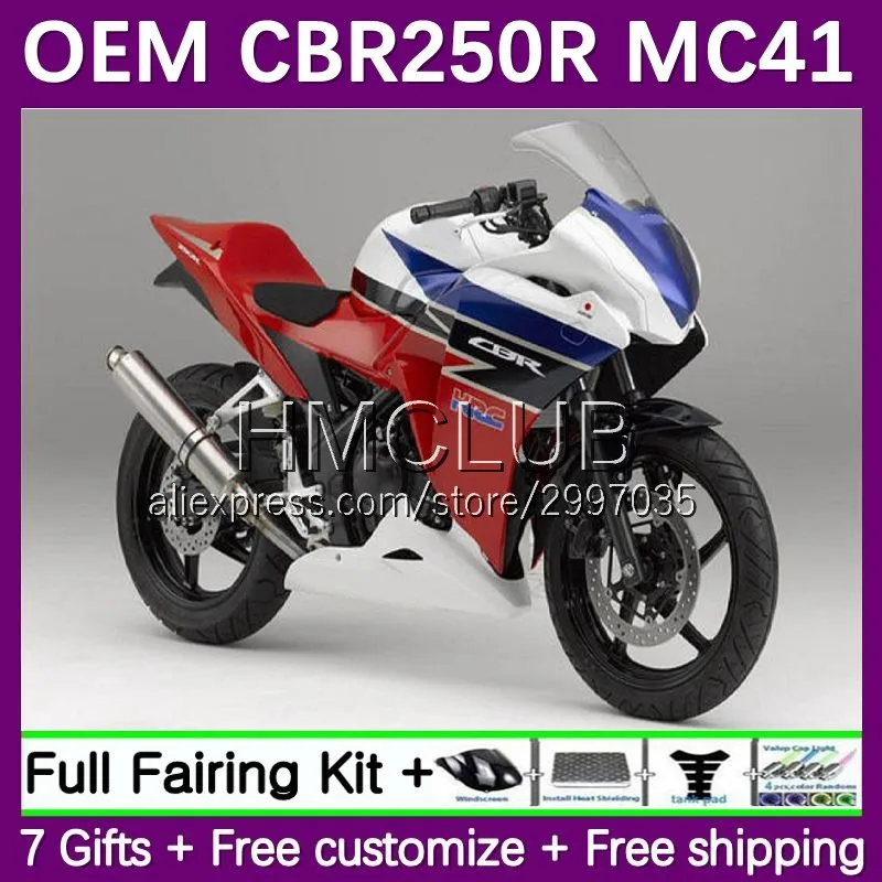 Injection OEM For HONDA CBR250R MC41 2011 2012 2013 2014 2015 30No.19 CBR250 CBR 250R 250 R 11 12 13 14 15 Fairing race glossy
Injection OEM For HONDA CBR250R MC41 2011 2012 2013 2014 2015 30No.19 CBR250 CBR 250R 250 R 11 12 13 14 15 Fairing race glossy