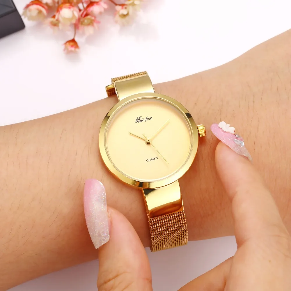 Women Quartz Watch Luxury Mini Thin Gold Black Female Watches Elegant Stainless Steel Clock Free Shipping Item For Women
Women Quartz Watch Luxury Mini Thin Gold Black Female Watches Elegant Stainless Steel Clock Free Shipping Item For Women