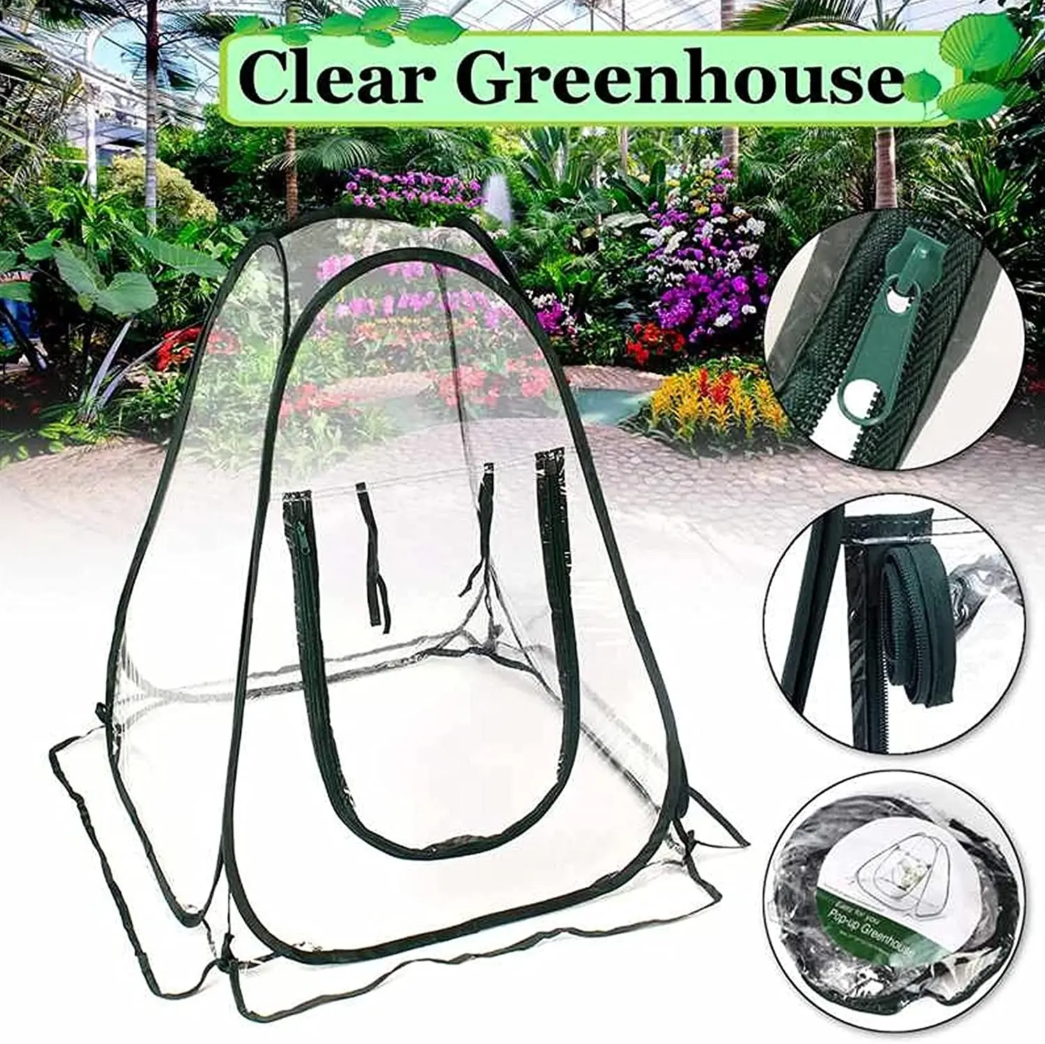 Pop Up Greenhouse Cover Clear Tent Mini Flower House Gardening Plant Flower Sunshine Room Backyard PVC Greenhouse Cover
Pop Up Greenhouse Cover Clear Tent Mini Flower House Gardening Plant Flower Sunshine Room Backyard PVC Greenhouse Cover