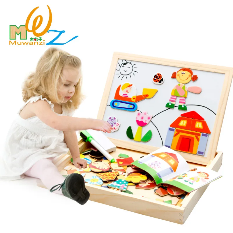 Multifunctional Wooden Clipboard Magnetic Puzzle Toy Puzzle Cartoon Animal Jigsaw Toys Children Children Gifts M46
Multifunctional Wooden Clipboard Magnetic Puzzle Toy Puzzle Cartoon Animal Jigsaw Toys Children Children Gifts M46