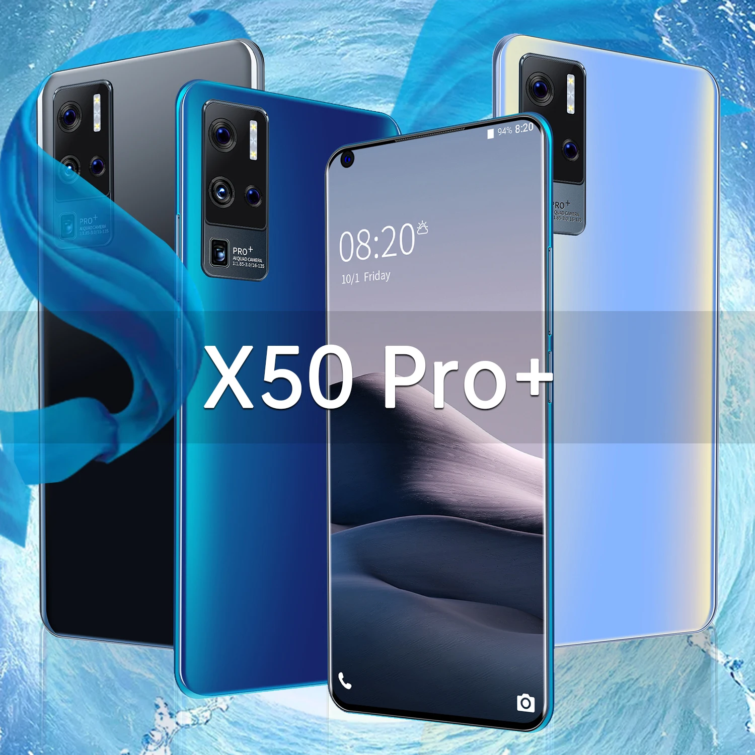 New X50 Pro 7 Inch 12GB 512GB 24MP 48MP Android 10 Smartphone Global Version 10 Core Face ID Snapdragon 888 5500mAh Cell Phones
New X50 Pro 7 Inch 12GB 512GB 24MP 48MP Android 10 Smartphone Global Version 10 Core Face ID Snapdragon 888 5500mAh Cell Phones