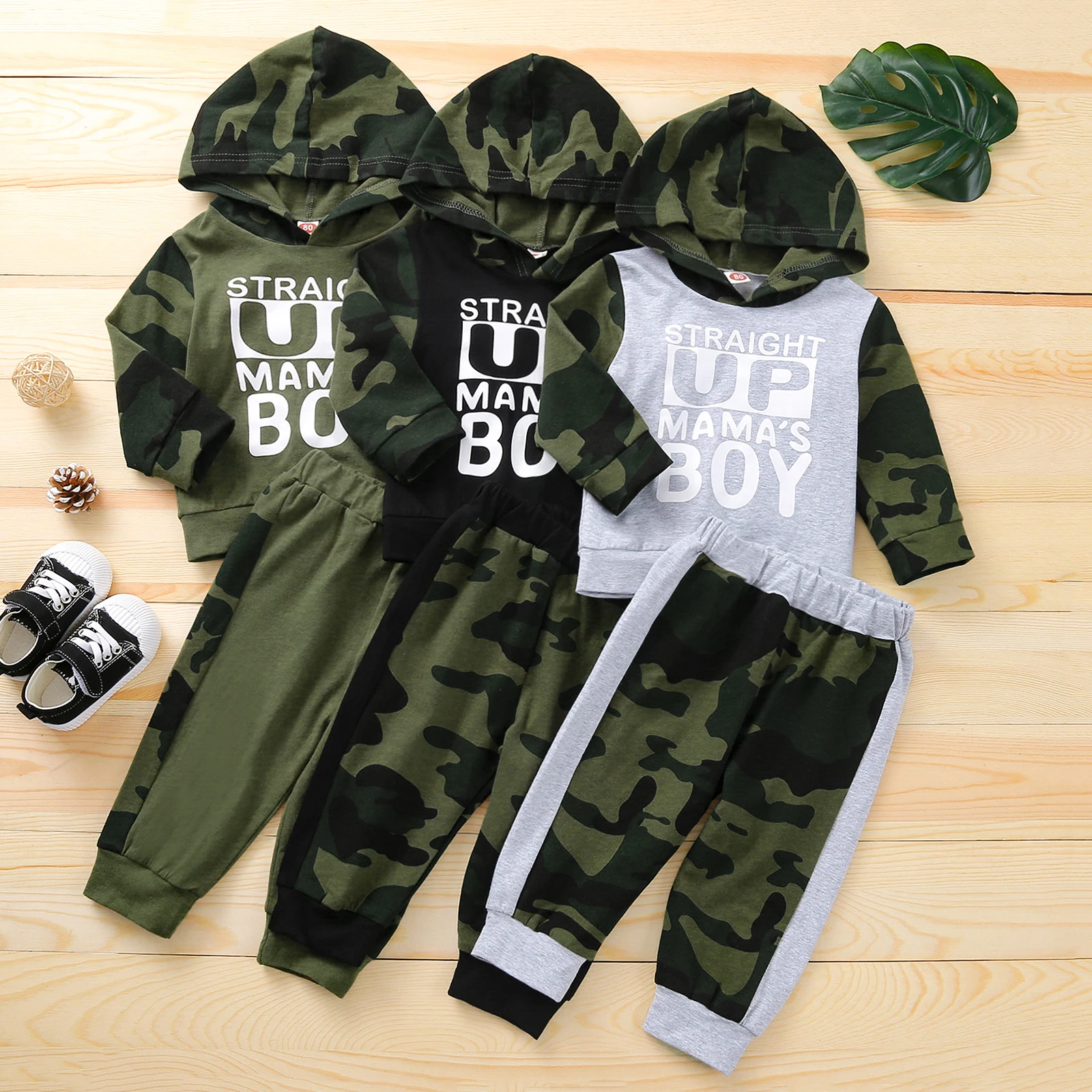 2 Pcs Infant Baby Boys Clothes Camouflage Outfits Toddler Letter Pattern Long Sleeve Hoodie Tops + Trousers Spring Autumn Set
2 Pcs Infant Baby Boys Clothes Camouflage Outfits Toddler Letter Pattern Long Sleeve Hoodie Tops + Trousers Spring Autumn Set