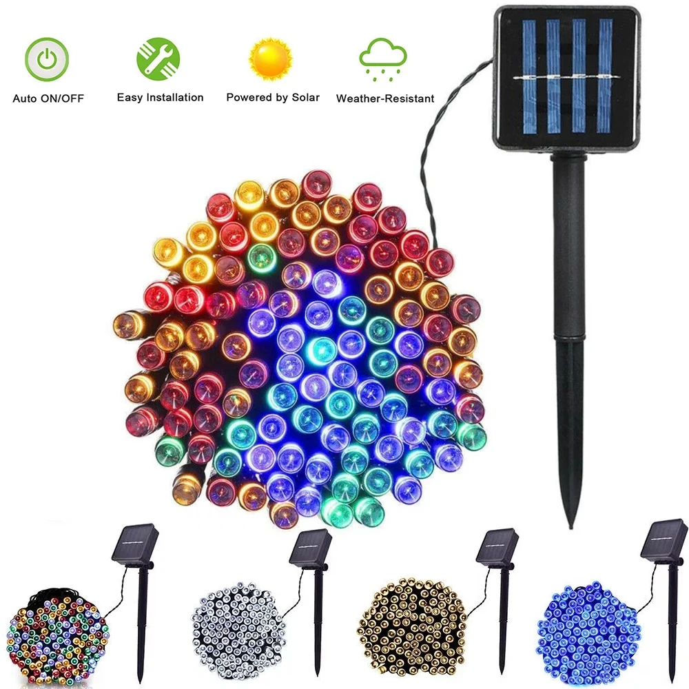 Solar String Light Garden Lights Outdoor 100 LEDs String Lights Festoon Christmas Party Waterproof Solar Garland Street Lamp
Solar String Light Garden Lights Outdoor 100 LEDs String Lights Festoon Christmas Party Waterproof Solar Garland Street Lamp