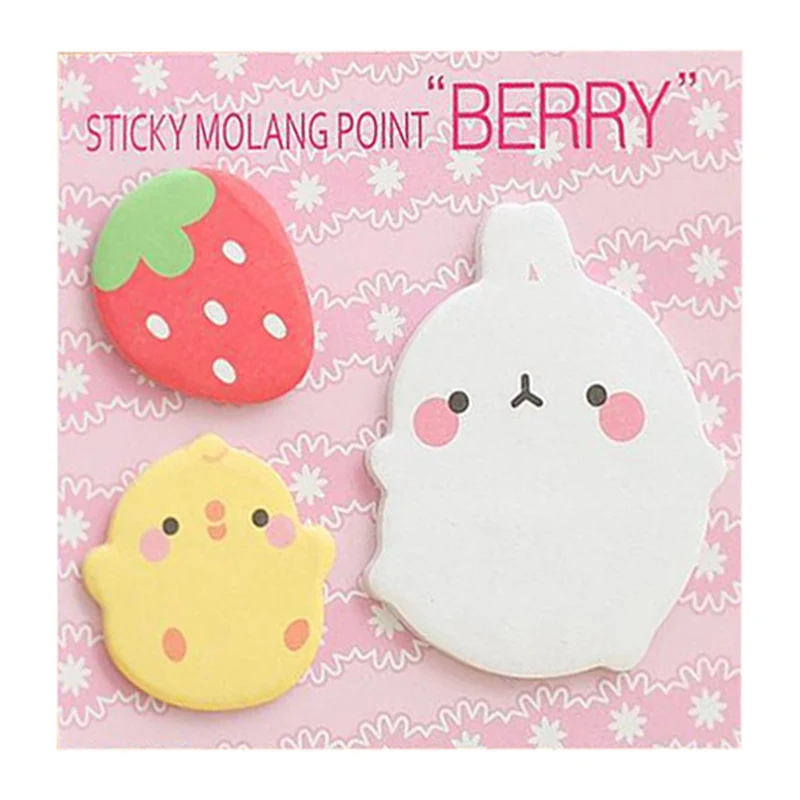 Korean Cute Kawaii Molang Rabbit Sticker Many Times Paste Memo Pads Stationery Sticky Note Notepad Office Accessories
Korean Cute Kawaii Molang Rabbit Sticker Many Times Paste Memo Pads Stationery Sticky Note Notepad Office Accessories